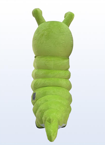 Trang phục <span class=keywords><strong>mascot</strong></span> sâu bướm khổng lồ màu xanh lá cây bơm hơi cho người lớn, cho thuê sự kiện, đi bộ được, cao 2.2m và 2.6m - Product Image 3