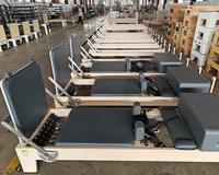 Reformer de Pilates Profesional LUMINE Plegable de Madera de Arce Canadiense, Equipo de Gimnasio Comercial Portátil y Ajustable con 3 Años de Garantía