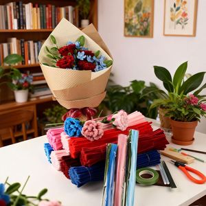 Kit de Manualidades DIY de Rosa de Tallo Único, Kit de Limpiapipas de 8MM para Crear una Rosa Completamente Abierta, Regalo Hecho a Mano Fácil y Rápido para Cualquier Ocasión - Product Image 5