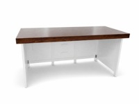 Table de buffet d'hôtel pliable en contreplaqué, comptoir de buffet de 183 cm pour réception de mariage, événement de restauration, service de banquet