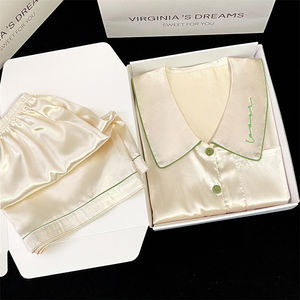 <span class=keywords><strong>Pigiama</strong></span> donna con stampa floreale di alta qualità camicia da notte moda estate set da donna <span class=keywords><strong>pigiama</strong></span> mujer ragazze <span class=keywords><strong>pigiama</strong></span> abbigliamento da notte per le signore - Product Image 3