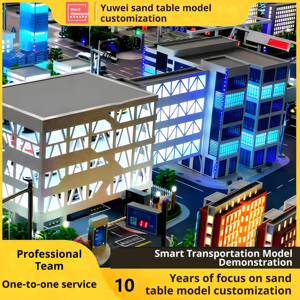Modello di tavolo di sabbia in plastica di fascia alta personalizzato per la pianificazione del trasporto intelligente urbano soluzione di progettazione del modello 3D - Product Image 2