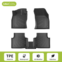 Tapetes 3D Impermeables para Auto, Antideslizantes, para Vehículos con Volante a la Izquierda, Protectores de Piso TPE, Alfombras para Auto