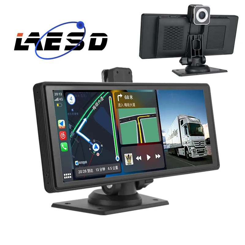 10.26 pollici Carplay Android Auto Dash retrovisore doppia fotocamera guida registratore per Auto scatola nera per Auto