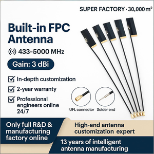 เสาอากาศไวไฟแบบฝังตัว 2.4G 5G แบบกำหนดเอง ติดตั้งด้วยกาว ขนาดเล็ก ติดตั้งภายในแผงวงจรพิมพ์ กำลังขยายสูง รองรับ Zigbee <span class=keywords><strong>Bluetooth</strong></span> GPRS - Product Image 2