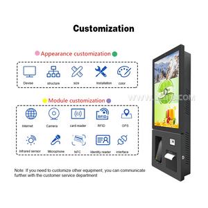 Kiosque mural de 24 pouces à écran tactile de portrait Imprimante de reçus de billets en libre-service <span class=keywords><strong>Terminal</strong></span> de paiement et de commande de <span class=keywords><strong>restaurant</strong></span> - Product Image 6