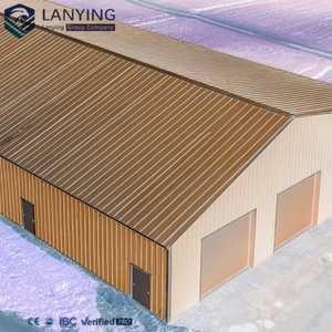 Estructura de Acero Ligero Estándar ASTM para Almacenes Agrícolas Grandes <span class=keywords><strong>con</strong></span> Servicios de Soldadura, Corte y Doblado - Product Image 1