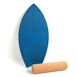 Meta2balace-tablero de equilibrio de entrenamiento de madera, diseño personalizado, con rodillo de corcho, entrenamiento land extreme sport skimboard