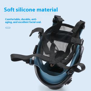 Masque à gaz complet en silicone Filtre HEPA Réutilisable Lavable Protection contre la poussière industrielle <span class=keywords><strong>Peinture</strong></span> en aérosol formaldéhyde des mines de charbon - Product Image 2