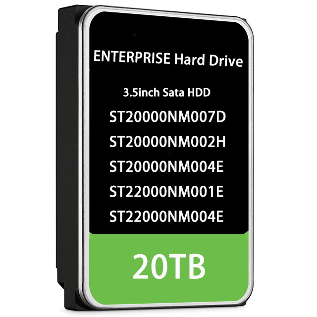 ST20000NM007D 20TB Exos X20 Hard Drive SATA 7200 RPM 256MB Cache 6Gb/s Enterprise Internal Disk HDD for Server ST20000NM002H