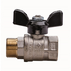 Válvula de bola de paso completo con rosca MF, válvula de llenado de 1 pulgada DN 25 PN 40 - Product Image 1