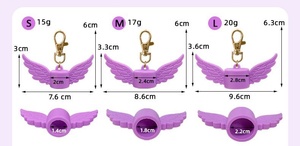 Soporte para bálsamo labial, llavero para bálsamo labial, llavero para brillo labial para mujer, para <span class=keywords><strong>Laneige</strong></span>, Summer Friday y Glossier, con cordón para bolso - Product Image 6