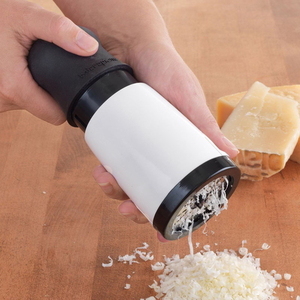 Grattugia per Formaggio in Acciaio Inox ABS con 2 Lame Intercambiabili, Grattugia per Cioccolato, Tritatutto per Burro e Alimenti, Affettatrice per Formaggio - Product Image 1