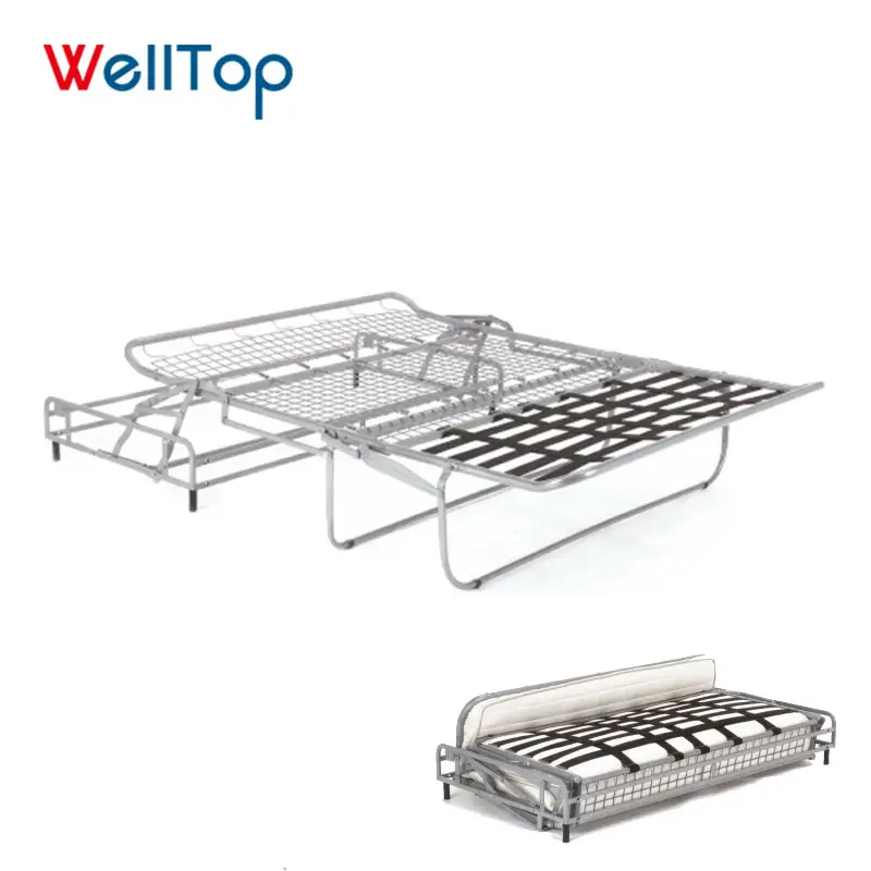 WELLTOP ספה מיטת סגנון מתכת פלדה מודרני אירופאי מתקפל לחסוך מקום עבור סיטונאי VT-14.032