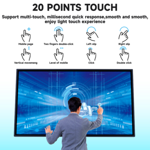 Nuevo y Popular Tótem Interactivo Inteligente con Pantalla Táctil y Ruedas, de 55 Pulgadas, Alta Definición, para Mejorar la Experiencia en Tiendas Minoristas - Product Image 4