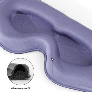 Masque de sommeil 3D en gros, occultant la lumière, rembourré et doux, pour les yeux, bandeau oculaire, aide au sommeil, cache-yeux - Product Image 4
