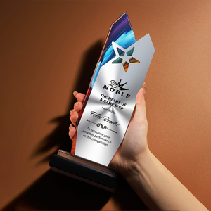 2025 personalizado de alta calidad Metal creativo grabado Premio Anual recuerdo estrella cristal trofeo - Product Image 2