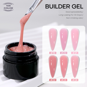 Muestras gratis Esmalte En Gel <span class=keywords><strong>Semipermanente</strong></span> Builder Gel en una botella Extensiones de uñas Gel Esmalte Venta al por mayor Color claro - Product Image 1