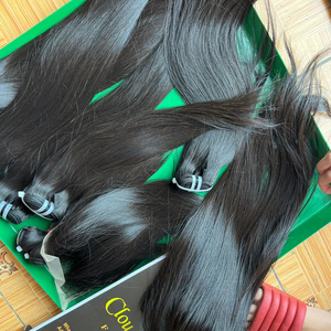 Vente en gros 10A Remy Brésilien Vierge Cheveux Armure Cuticule Os Aligné Droit Vietnam Cheveux Bundle HD Dentelle Italienne Curl Qualité Supérieure - Product Image 1