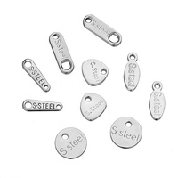 50pcs acier inoxydable petite extrémité queue pendentif à breloque collier Extender chaîne breloques pour bijoux à bricoler soi-même faisant artisanat accessoires
