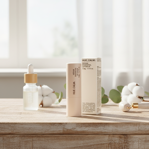 Baume à lèvres transparent végétalien Hue_Calm avec acides hyaluroniques naturels hydratants et soin des lèvres pour femmes, fabriqué en Corée - Product Image 3