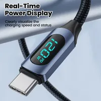 Câble de charge super rapide USB Type C 120W 5A, gaine en PVC, matériau TPE, pour smartphone, ordinateur portable, imprimante