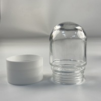 Pot en verre résistant aux enfants de 90ml avec bouchon étanche aux enfants Pot en verre à dôme à fleurs sèches