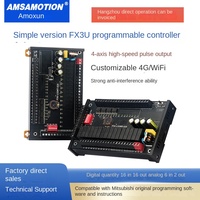 Contrôleur programmable PLC AMSAMOTION F3U, carte de contrôle industrielle, programmation PLC, prise en charge RS485, 32 entrées/sorties, compatible