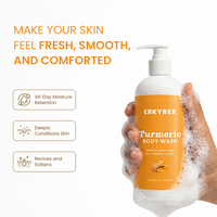 Gel Douche Éclaircissant au Curcuma, Miel et Citron – Nettoyant Corporel Liquide Hydratant et Équilibrant le pH pour une Peau Profondément Nettoyée