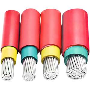 Conducteur en aluminium toronné PVC isolé et gainé de câble électrique résistant au feu pour l'application de bâtiment - Product Image 1