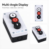 Boîtier de commande momentané à 3 boutons (ouvrir/arrêter/fermer) IP54 pour porte de garage et volet roulant XDL25-BE334