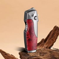 Briquet à butane droit en métal au design moderne, allumage direct, portable, coupe-vent, multifonctionnel pour fêtes et cigarettes