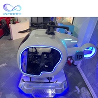 Vente chaude vr simulateur de vol hotting simulateur de vol 9d vr jeu de tir simulateur de vol hélicoptère 9d vr à vendre