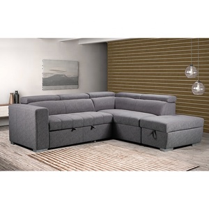 Phong Cách Hiện Đại Đa Chức Năng Trang Trí Không Khí Da Vải Phòng Khách <span class=keywords><strong>Sofa</strong></span> Với Lưu Trữ Có Thể Gập Lại <span class=keywords><strong>Sofa</strong></span> Giường Ngủ Với Ottoman - Product Image 4