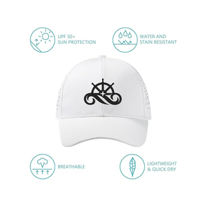 หมวกเบสบอลกันน้ำ6แผงสำหรับงานตามสั่งหมวกเจาะรูเลเซอร์ - Product Image 3