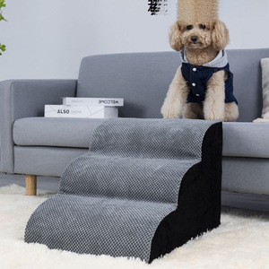 Rampe pliable pour chien à 4 niveaux, fabriquée sur mesure, en fibre, 3/4 marches pour animaux de compagnie, directement de l'usine - Product Image 5