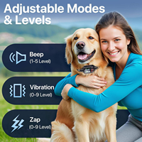 Collier de dressage pour chien GPS, étanche IPX7, télécommande, modes de vibration et de bip, collier électrique réglable pour chiens de petite et moyenne taille