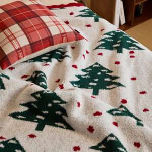 कस्टम होम आरामदायक सुपर सॉफ्ट सोफा क्रिसमस पॉलिएस्टर बुना हुआ थ्रो कंबल - Product Image 4