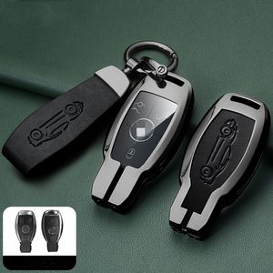 Pour MERCEDES BENZ METAL + CUIR Étui à clé<span class=keywords><strong>s</strong></span> de voiture Housse de sac - Product Image 2