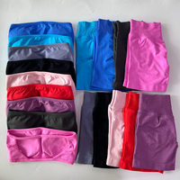 Ensemble de yoga 2 pièces pour femmes LVD428, soutien-gorge de sport bandeau sans dos, short froncé, vêtements de yoga, ensemble de gym, vêtements de sport, ensembles de tenues