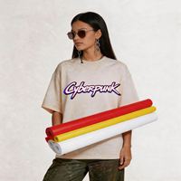 Fábrica de Impresión DTF, Hojas de Transferencia de Calor con Diseño Personalizado de Logotipo de Marca, Patrón Retro de Dibujos Animados, Ecológicas, Resistentes al Agua, Listas para Prensar