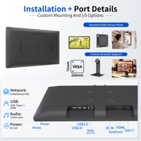 Señalización Digital Android con Pantalla Táctil de 21.5 Pulgadas, NFC Opcional, Relación de Contraste de 1300:1 para Servicio de Información Interactiva