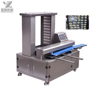 Máquina automática de alineación de bandejas Maamoul Mooncake para hacer galletas, mezcla de masa, procesamiento de lácteos para dulces de Chocolate