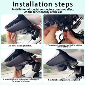 Registratore Video HD 4K per Great Wall Haval F7 F7i 2019-2020 Dashcam con Due Obiettivi <span class=keywords><strong>DVR</strong></span> Anteriori e Posteriori GPS Plug and Play - Product Image 4