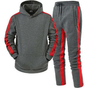 Conjunto de ropa deportiva de chándal de invierno para hombre y mujer de calidad superior, sudadera y pantalones con capucha para correr al aire libre, trotar, pescar - Product Image 4