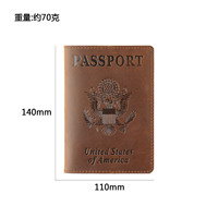 Porte-passeport design personnalisé d'usine en cuir de vache pochette mince couverture de passeport