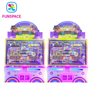 Funspace Indoor Arcade Redemption Tickets Máquina <span class=keywords><strong>de</strong></span> juego Premio <span class=keywords><strong>de</strong></span> regalo que funciona con monedas 2 Palyers Bead Pushing Game Machine - Product Image 1