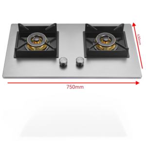 Niedriger Preis Kopf Intelligenter Gasherd Doppel kocher Küche Kochherd aus gehärtetem Glas 2-Flammen-Gasherd - Product Image 2