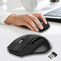 Mouse Nirkabel DPI Dapat Disesuaikan USB 2.4G Mouse Gaming Ergonomis Portabel untuk Laptop Gaming PC