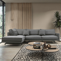 Sofá Seccional Modular Reclinable de Lujo, Simple y Moderno, Mueble de Esquina Cómodo para Sala de Estar, Apartamento, Sótano, Hotel, Villa